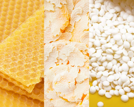 Les différentes cires de bougies: cire d'abeille, cires végétales, cire minérale