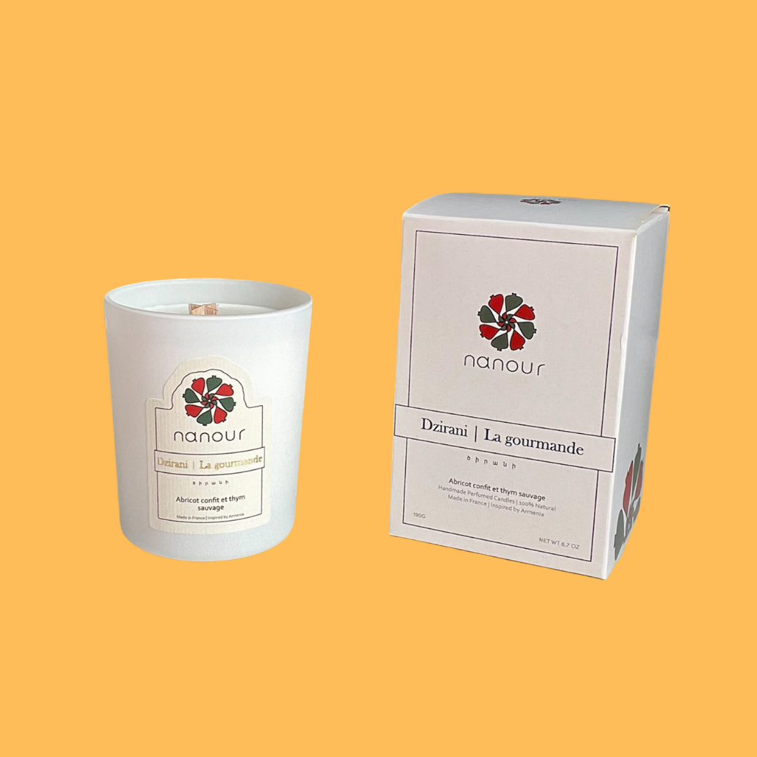 bougie parfumée abricot nanour